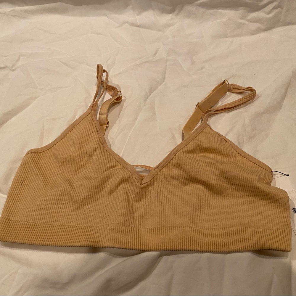 The Skinny-Strap Seamless Bralette- lively NWT